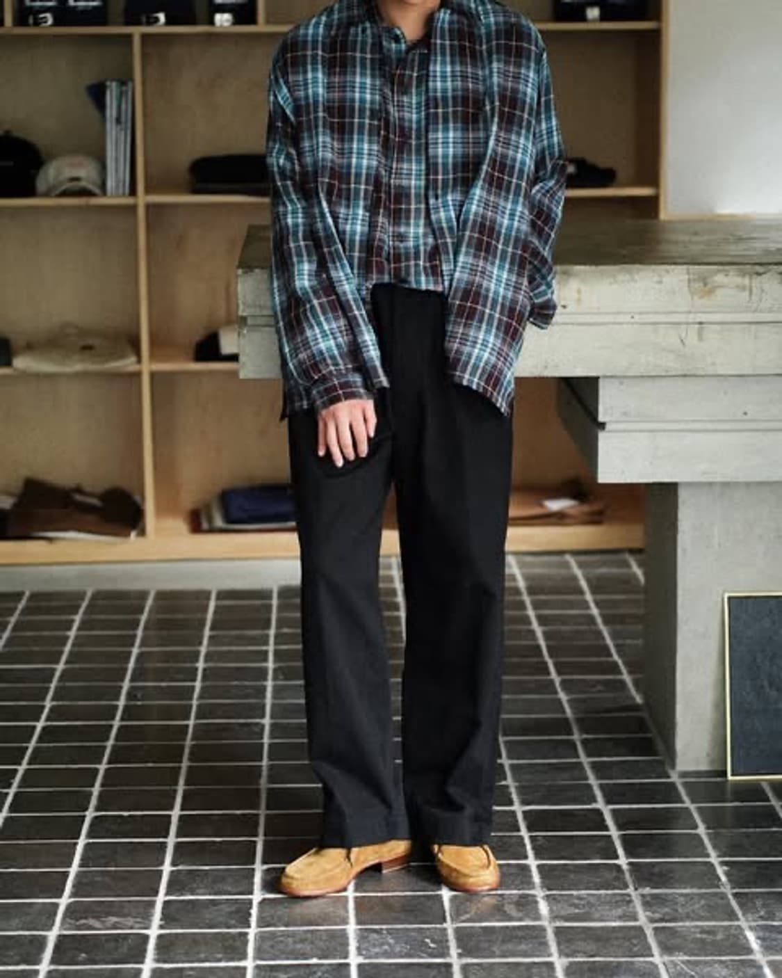 [M] 25AW NICENESS 나이스네스 THOM 네이비 상품이미지5