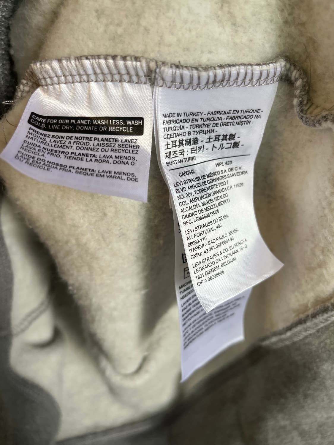 리바이스 파워정품 후드집업 그레이 (L size)  상품이미지5