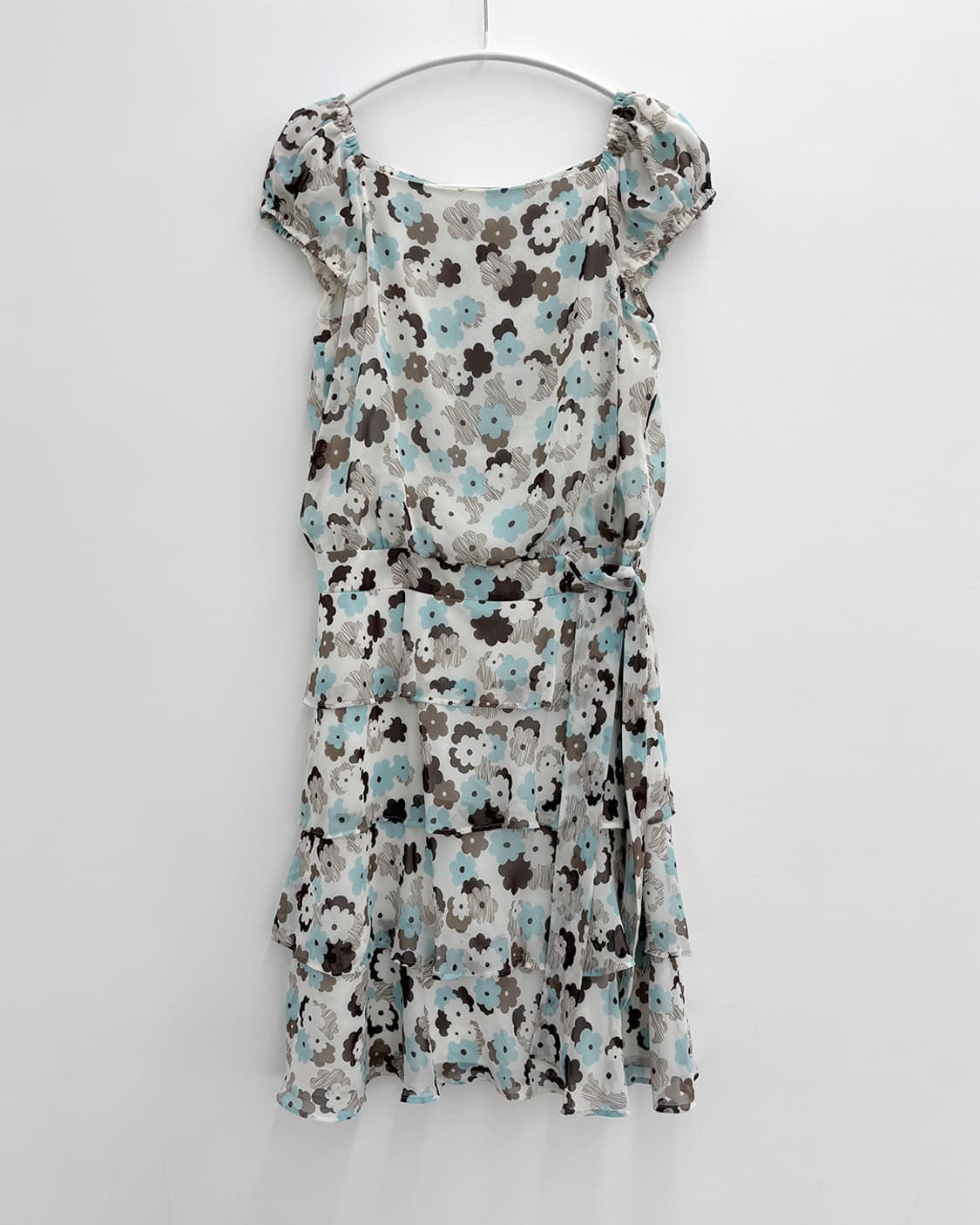 m's gracy민트 초코 플로럴 티어드 원피스 상품이미지5