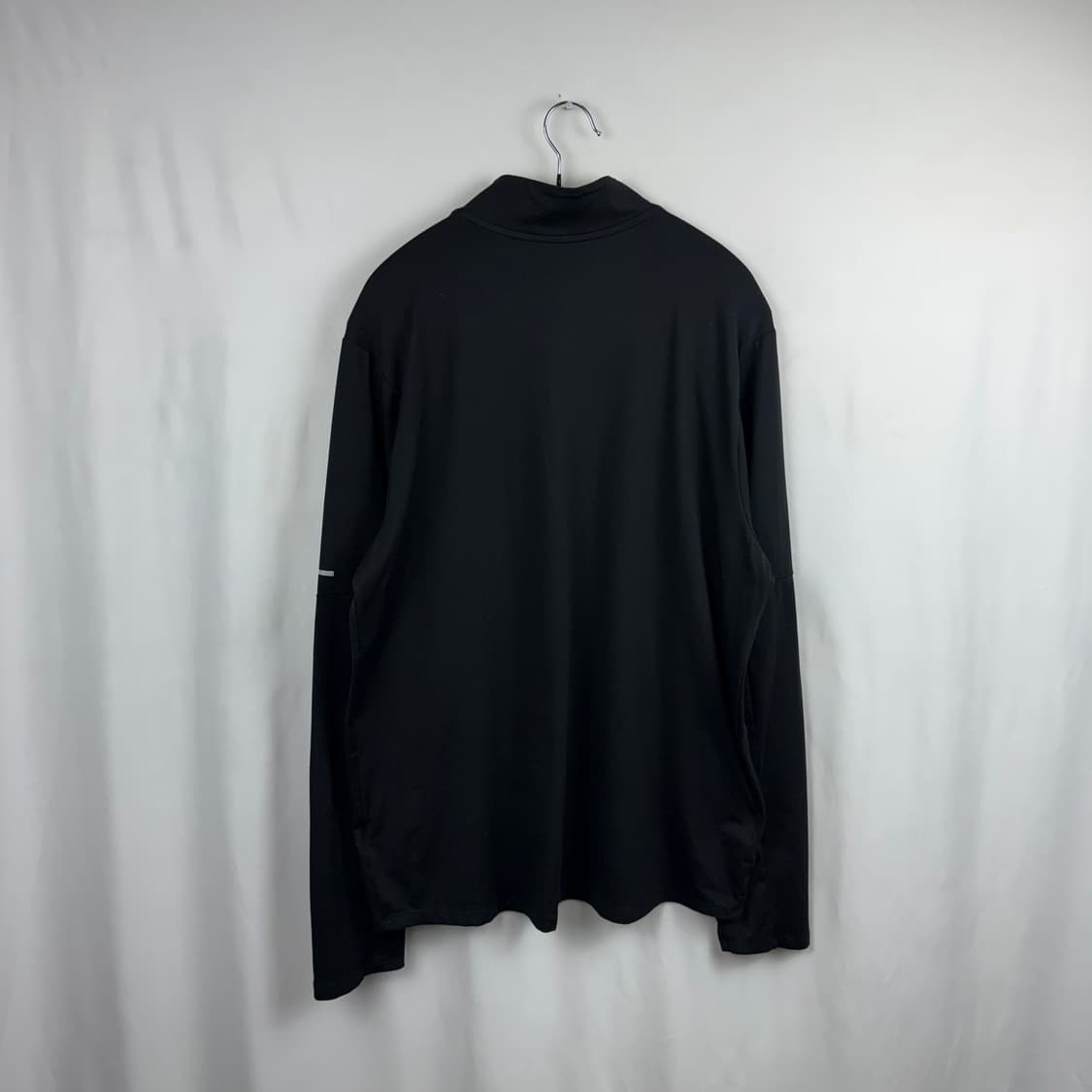 (XL) 나이키 러닝 하프집 헨리넥 롱슬리브 블랙 상품이미지5