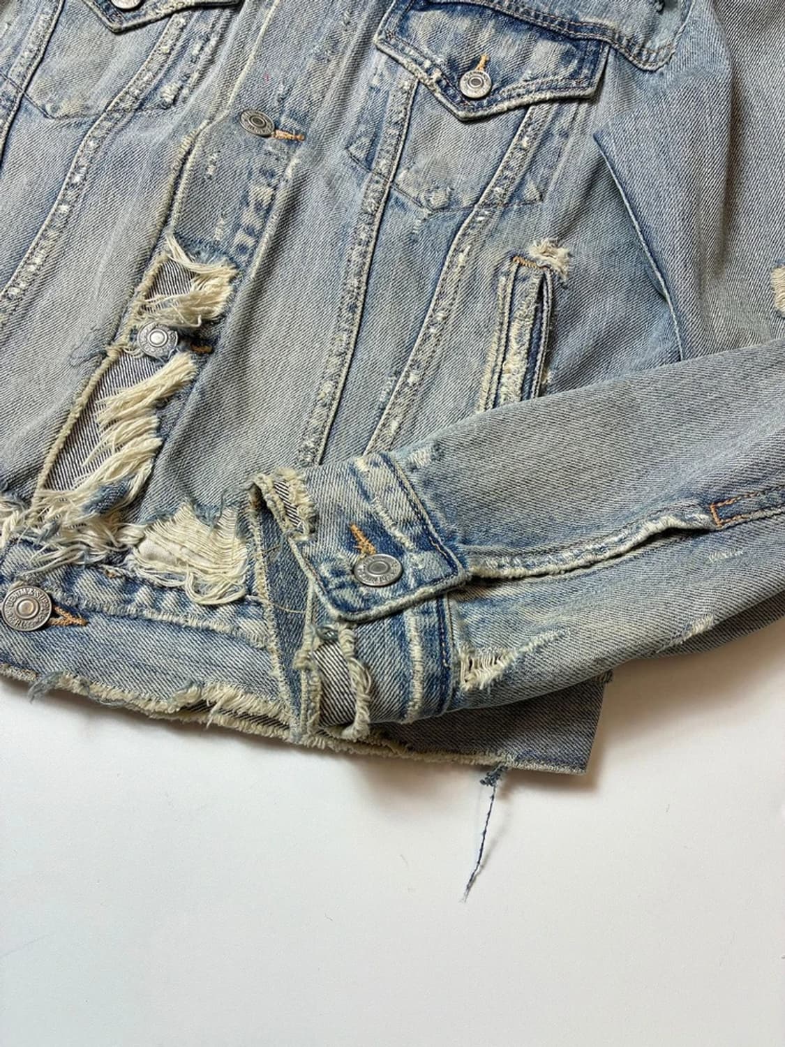 데님앤서플라이 00's 데미지 연청 자켓 PN9311 상품이미지4