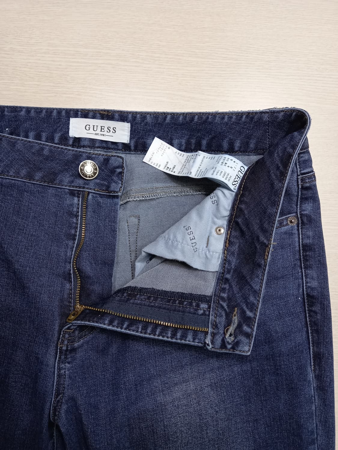 37 GUESS 워싱 스판 일자진 37-139 상품이미지7