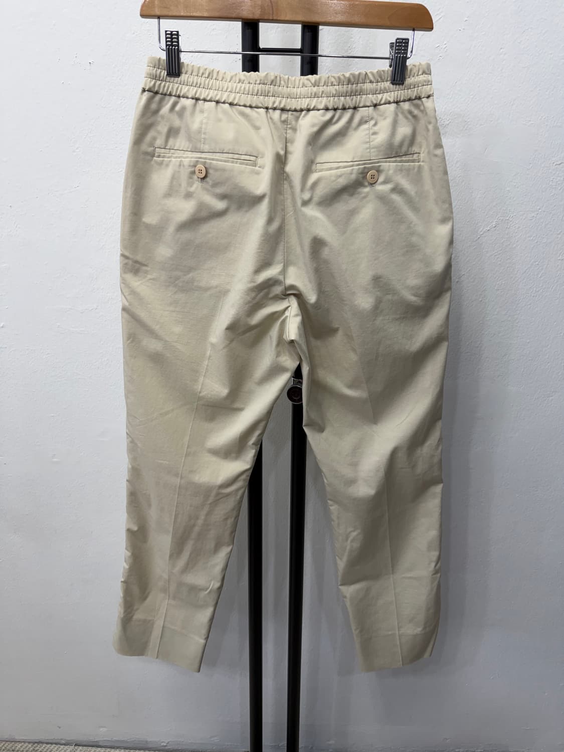 정품) 솔리드옴므 23ss 띠라인 밴딩 면바지 46 상품이미지5