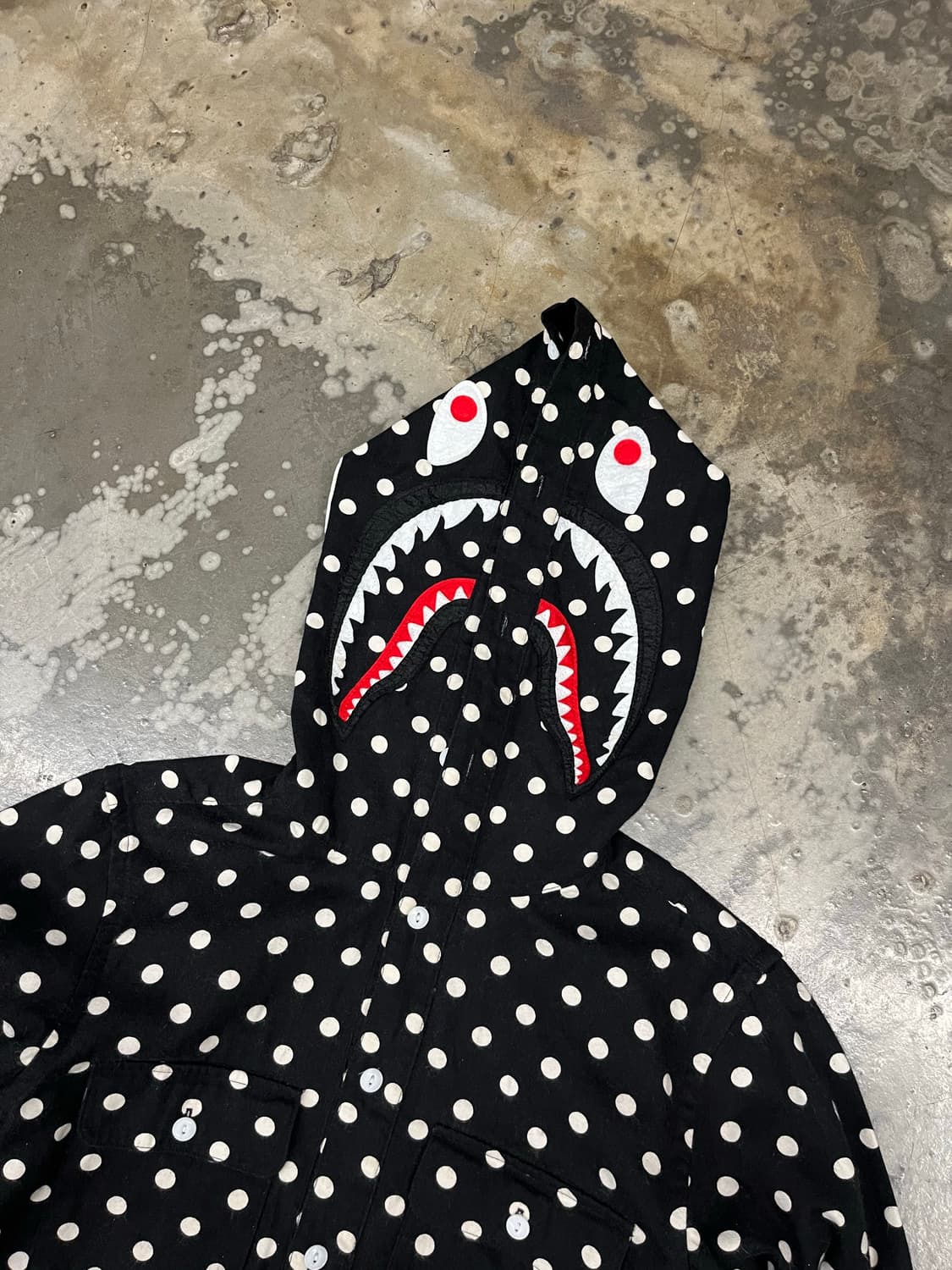 베이프 도트 샤크셔츠 S 상품이미지3