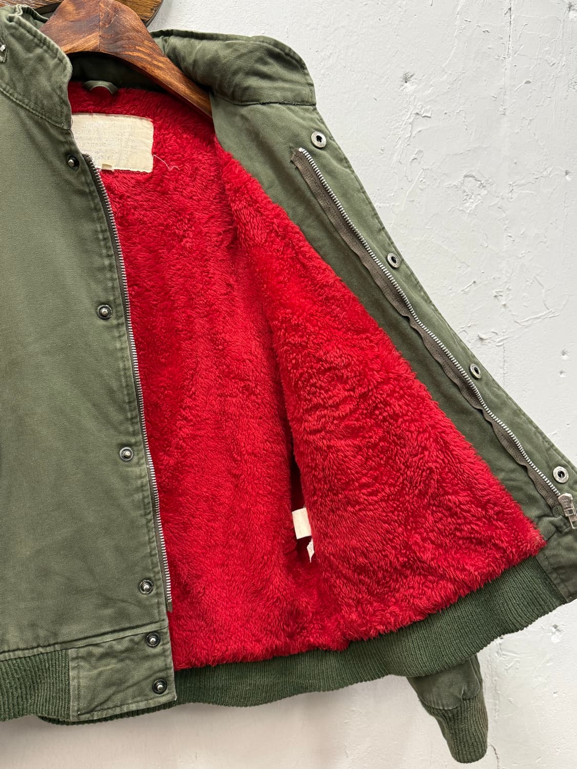 F) Vintage Sherpa-Lined Flight Bomber Ja 상품이미지6
