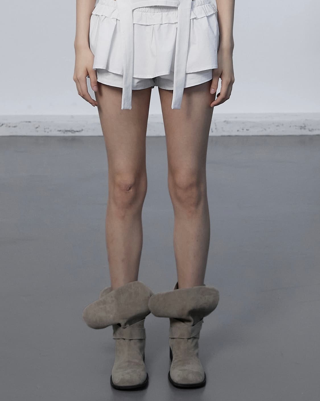 세릭 부츠 CERRIC FOLDING SHORT BOOTS / BEIGE 상품이미지3
