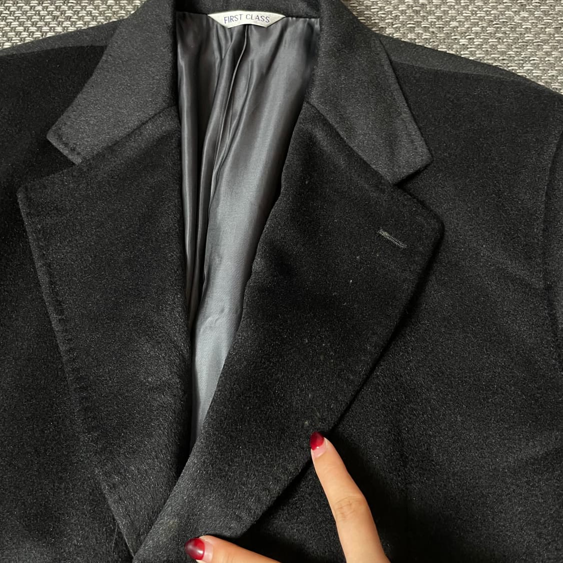 캠브리지멤버스 블랙 울 캐시미어 100 더블버튼 롱 코트 68 상품이미지4