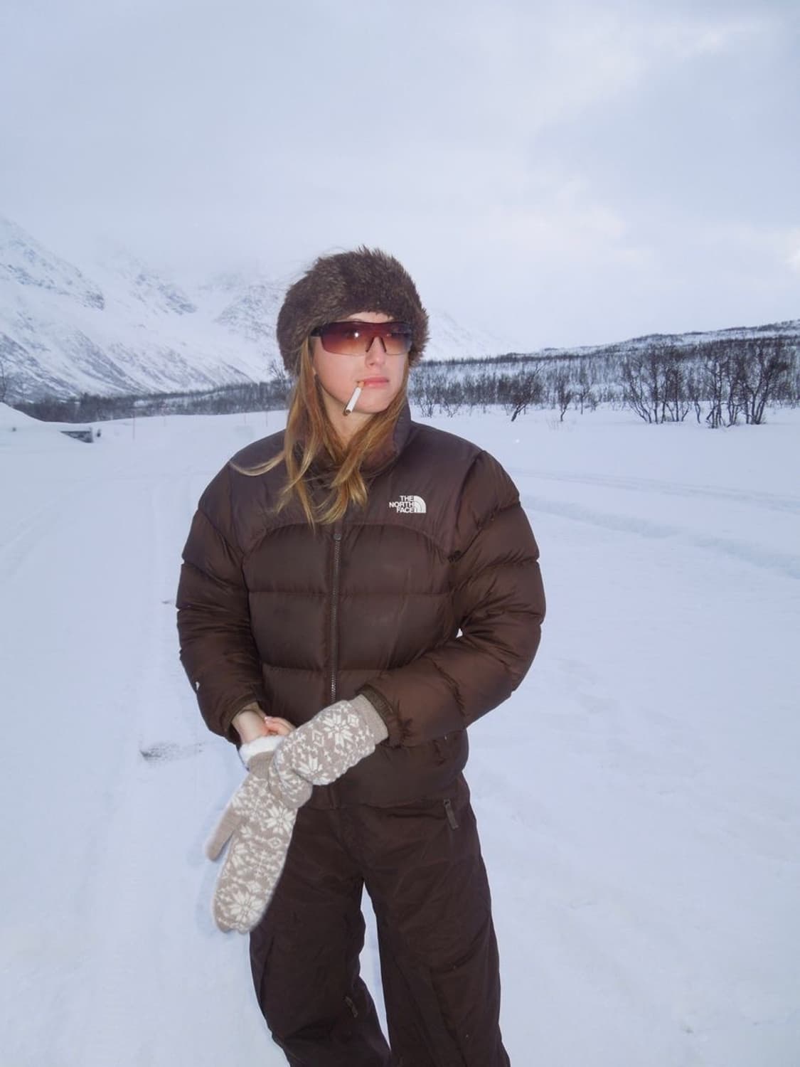 새상품급))노스페이스 워터실드 눕시 브라운 상품이미지1