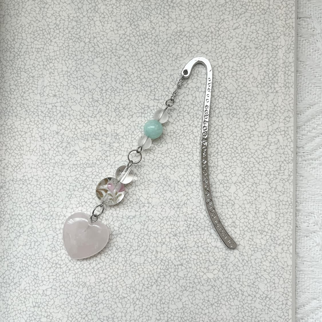 ⊰love drop⊱ bookmark 하트 원석 책갈피 상품이미지1