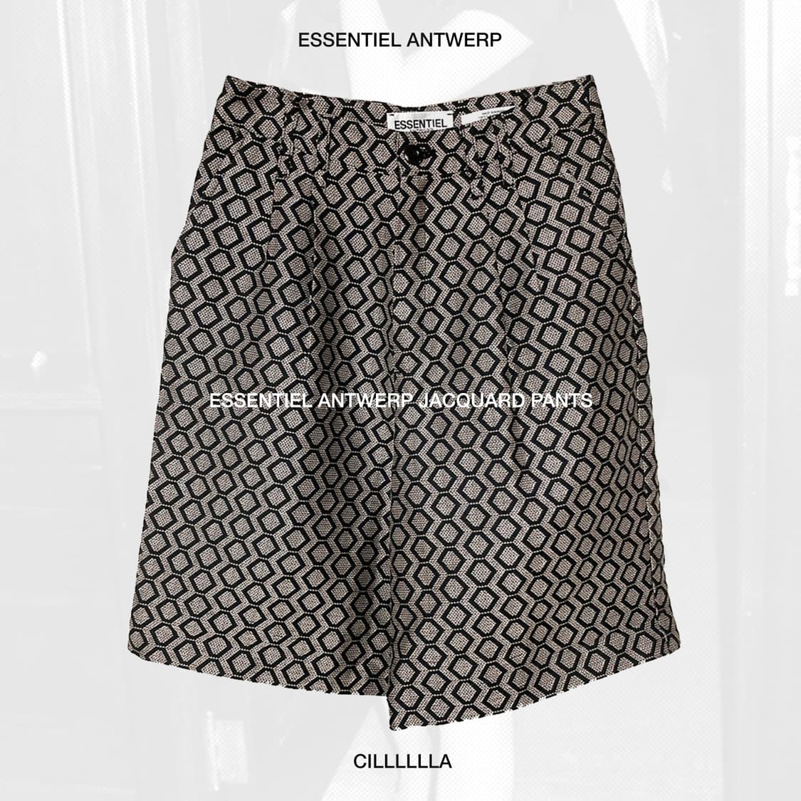 [55, 34]ESSENTIELANTWERP 에센셜 앤트워프 자카드 팬츠 상품이미지1