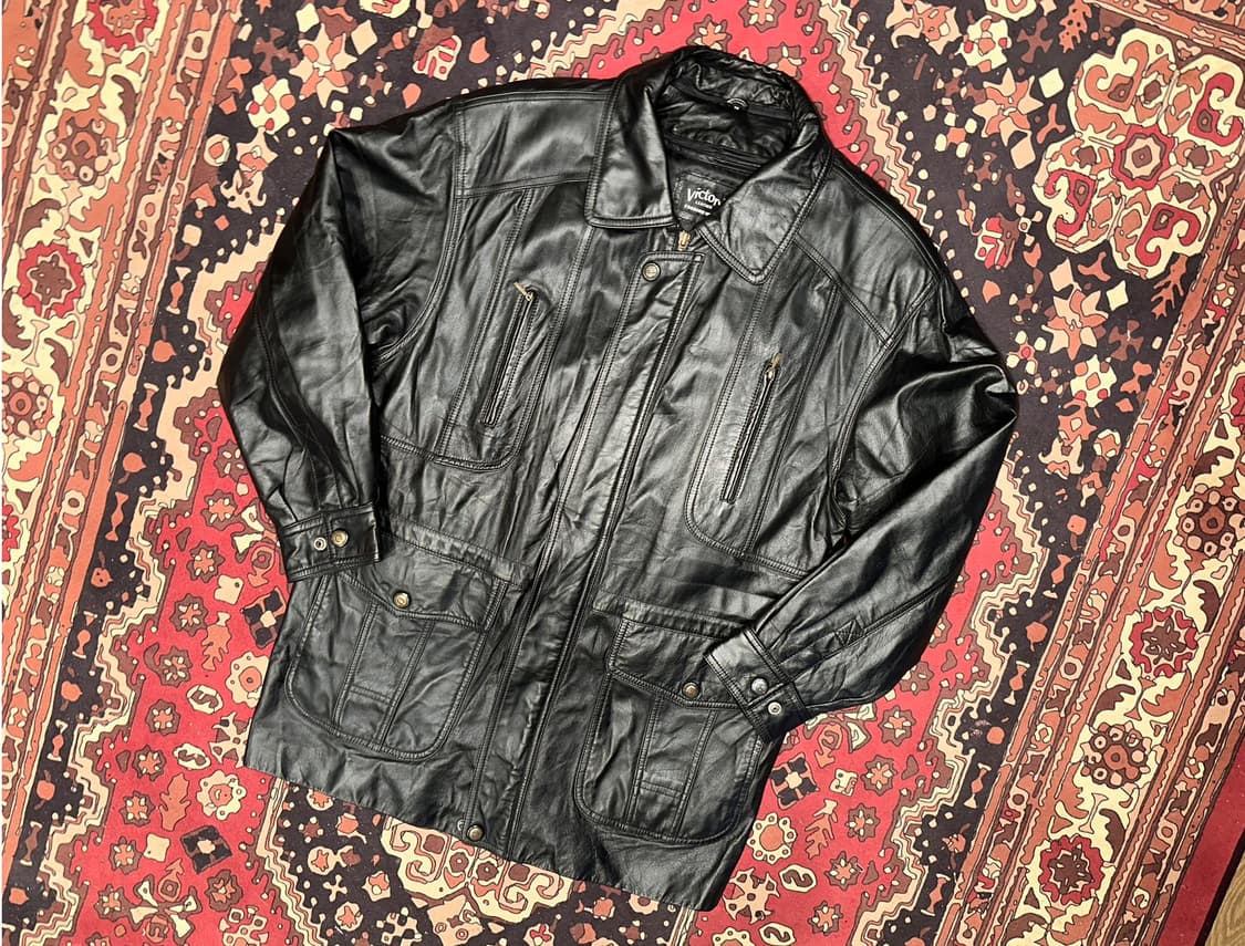 ( L-XL ) 가죽자켓 가죽카코트 가죽코트 레더자켓 가죽자켓 양가죽 상품이미지1