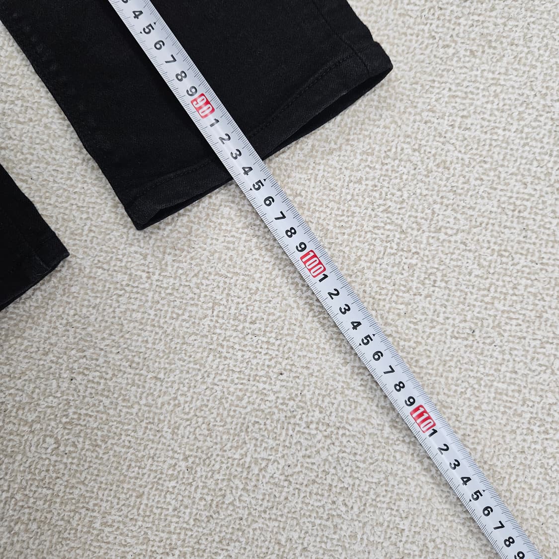 [26] 게스 슬림 블랙 흑청 데님 팬츠 1204JM1 상품이미지8