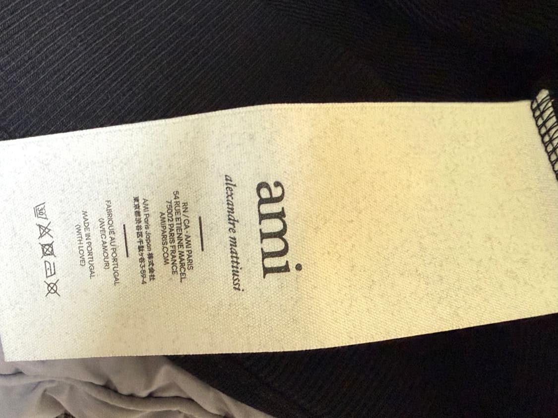 아미 하트 로고 스웨트셔츠 블랙  상품이미지2