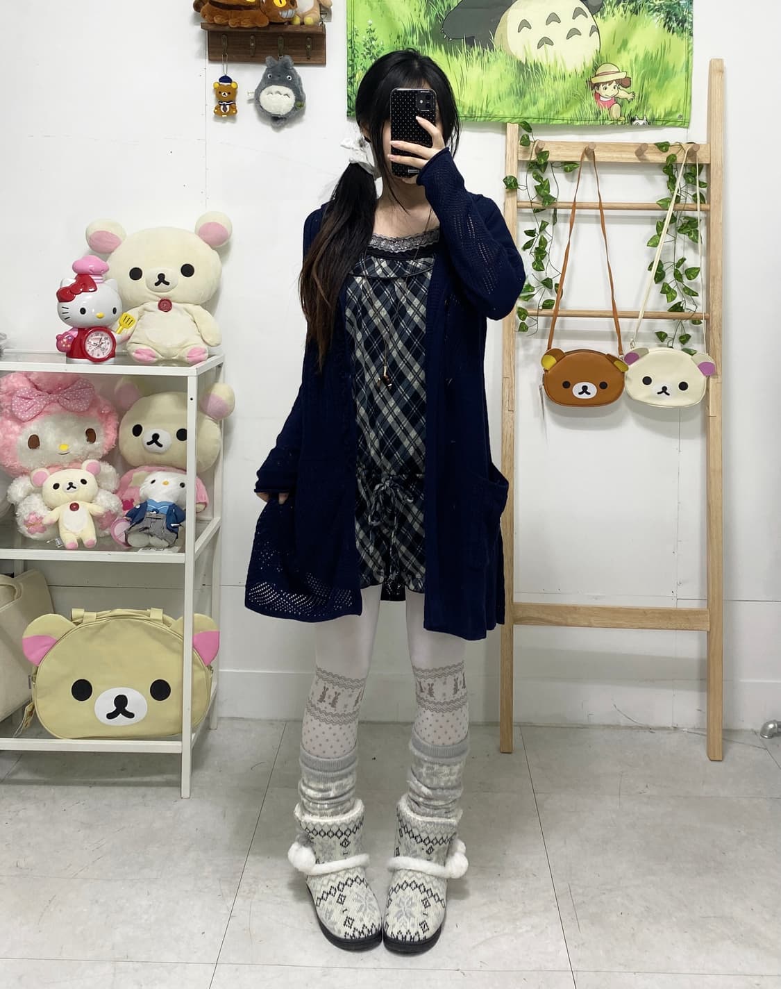 ꒰ঌ 네이비 체크 세트 ໒꒱ 상품이미지2