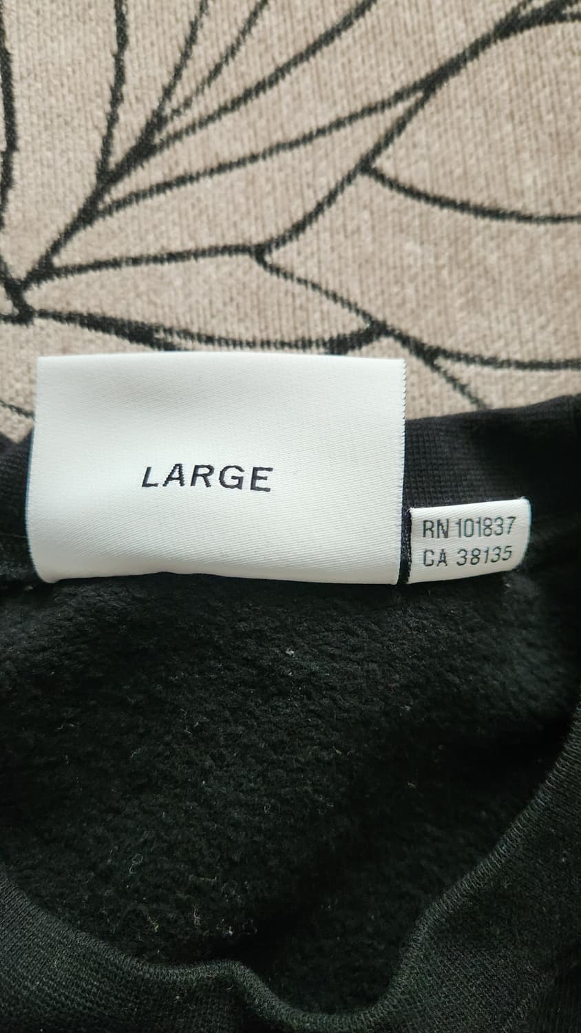 슈프림과 WTAPS 콜라보 맨투맨 블랙 L 상품이미지5