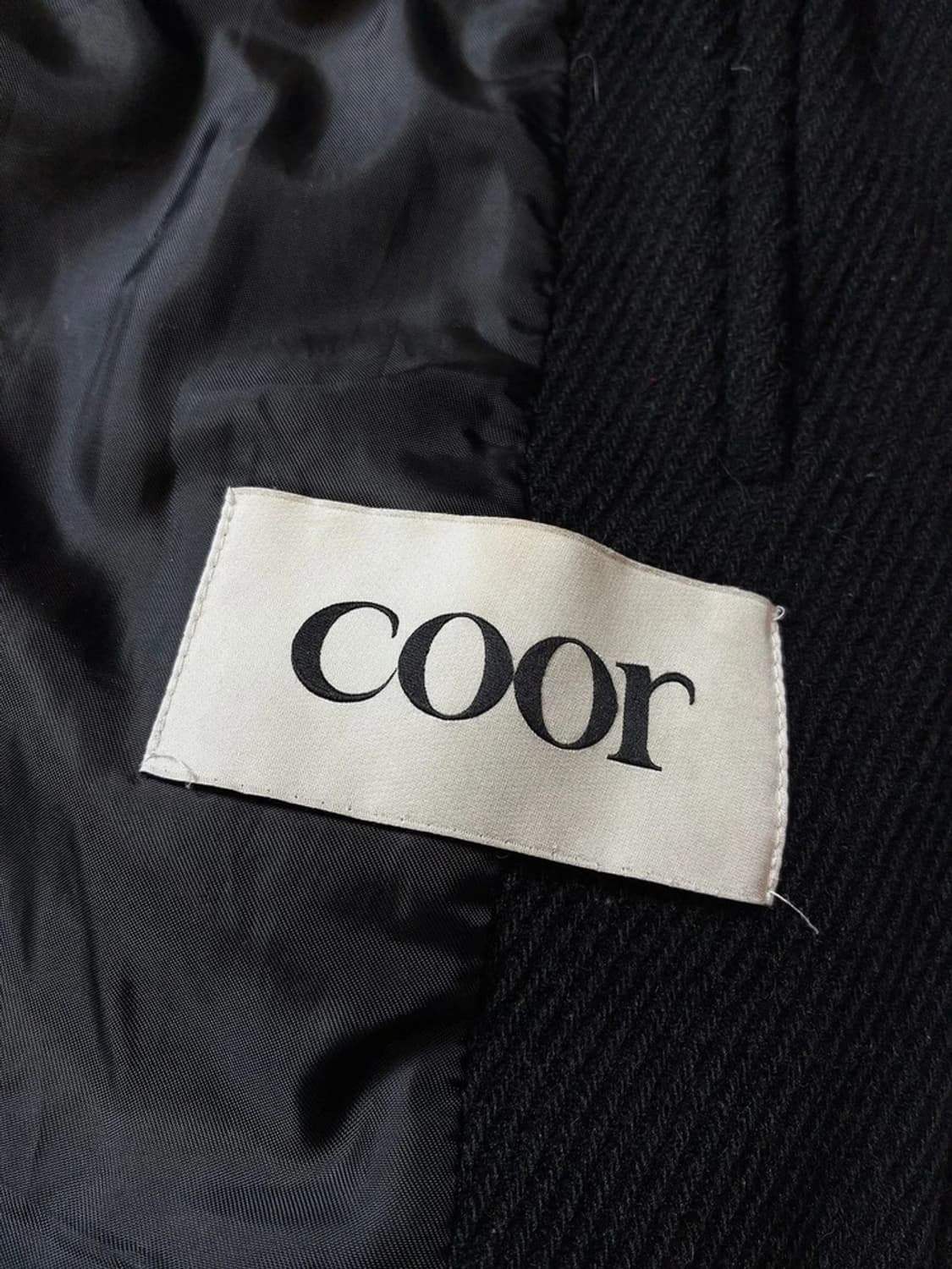 쿠어 COOR 22FW 트윌 울 숄 카라 바시티 자켓 PN8310 상품이미지6