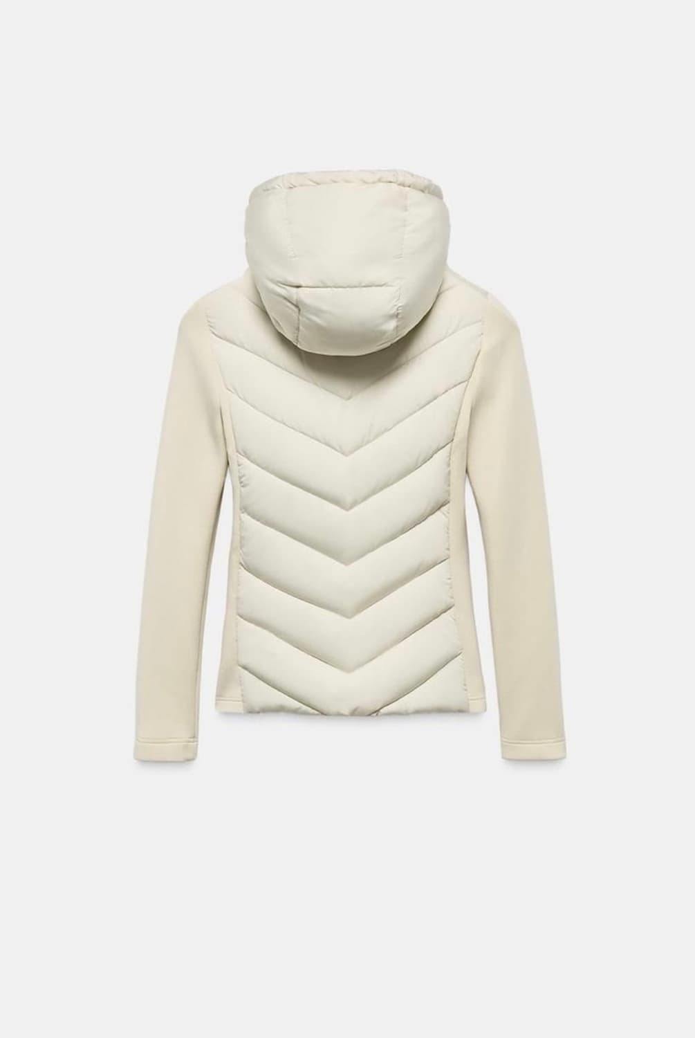 택있음) 자라 화이트 후드 경량패딩 상품이미지3