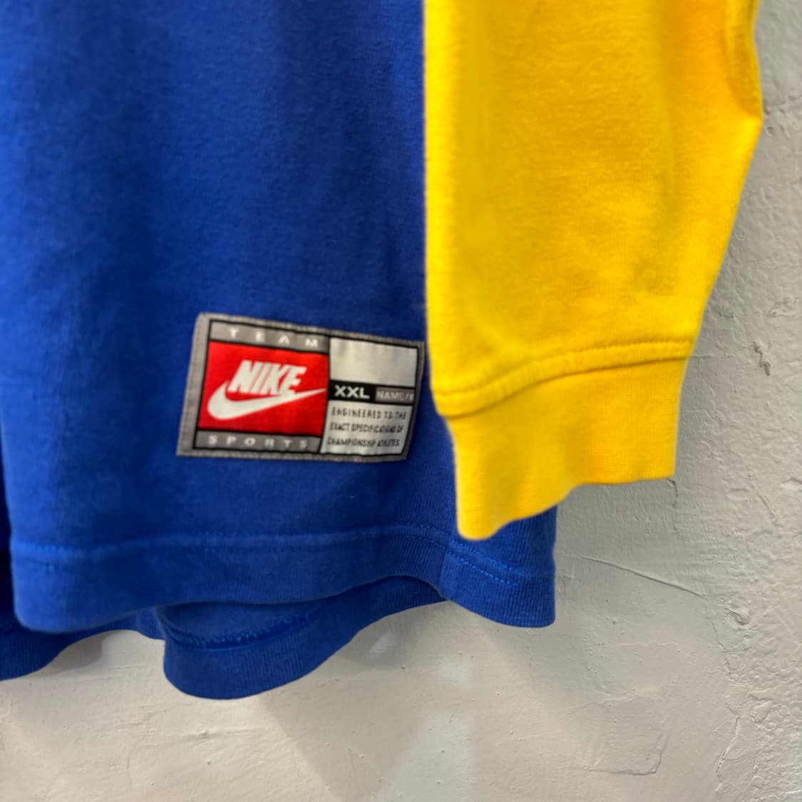 90s 나이키 올드스쿨 빈티지 배색 럭비 티셔츠 2XL 상품이미지6