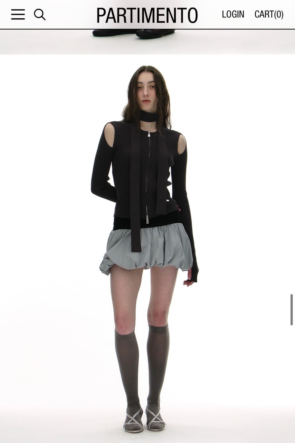 파르티멘토우먼 투웨이퍼프 스커트 상품이미지3