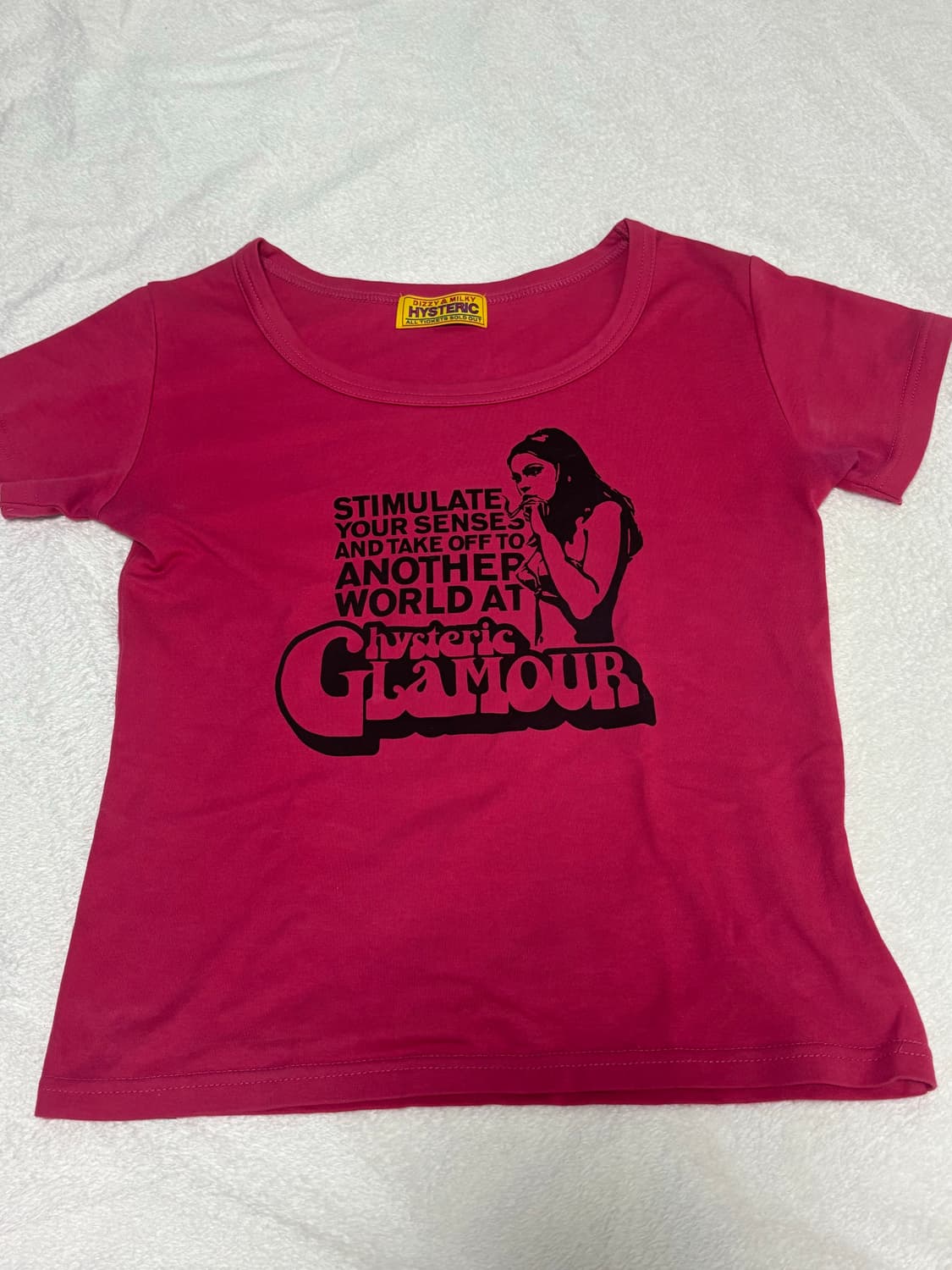 히스테릭글래머 티셔츠 핑크 pink  상품이미지1