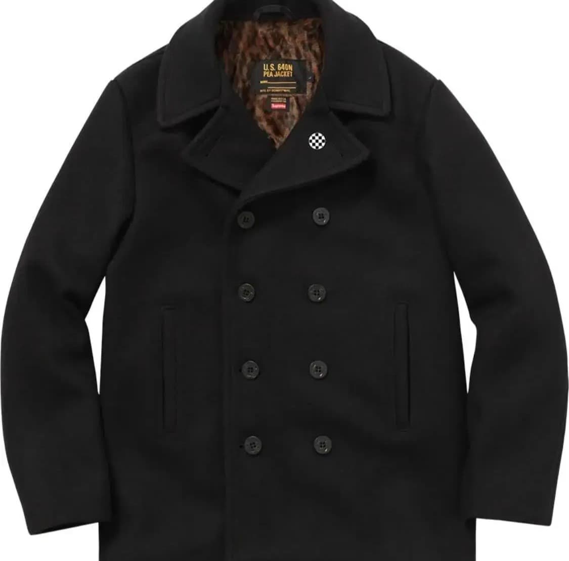 [S] 15FW 슈프림 쇼트 피코트 블랙 상품이미지1