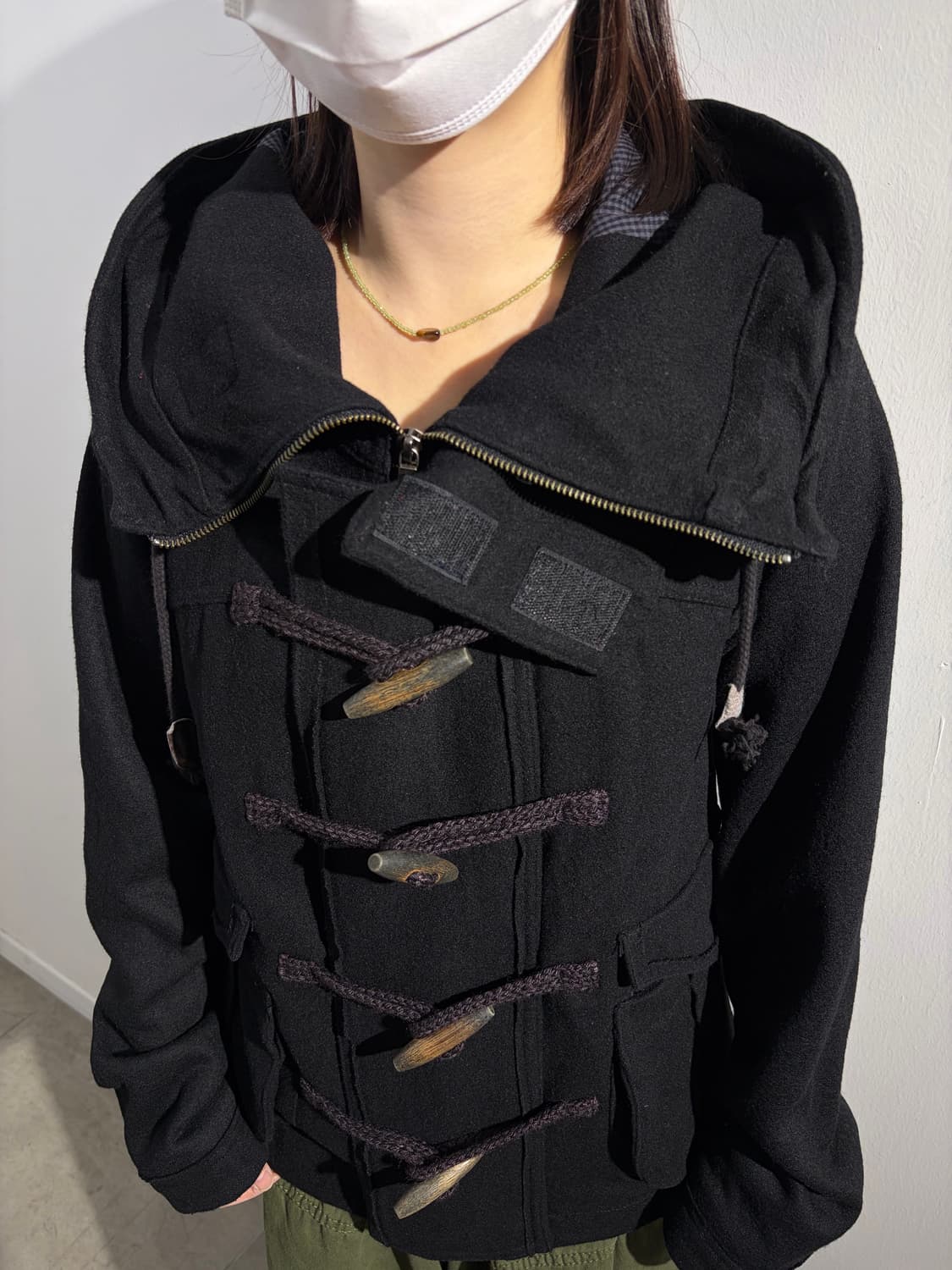 00s Ppfm 아카이브 울 하이넥 코트 상품이미지3