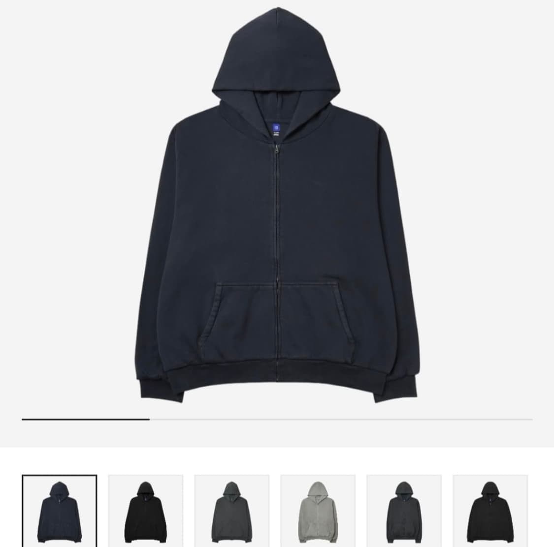 이지갭 후드집업 네이비 m 상품이미지1