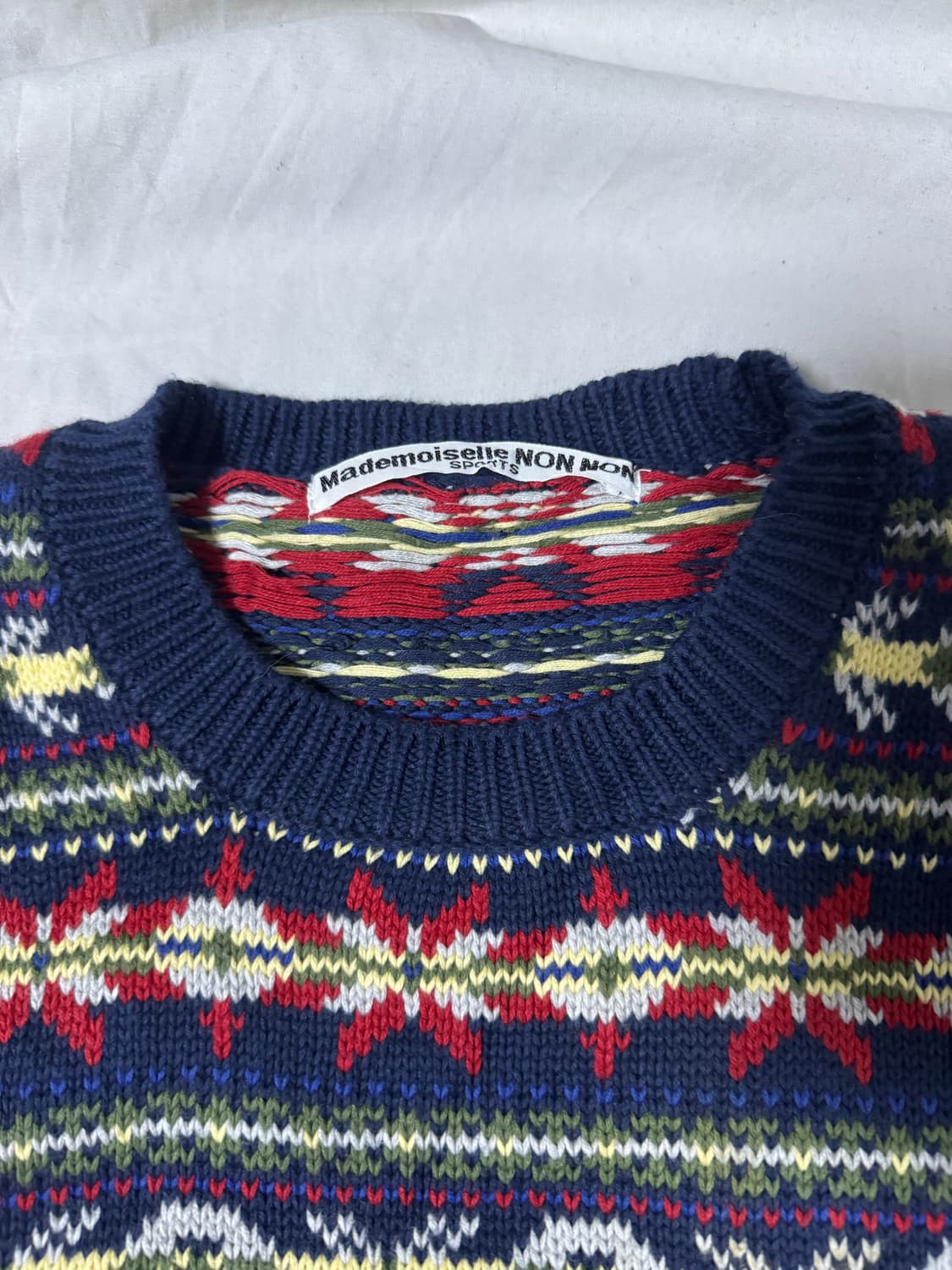 마드모아젤 논 논 페어아일 니트 상품이미지4