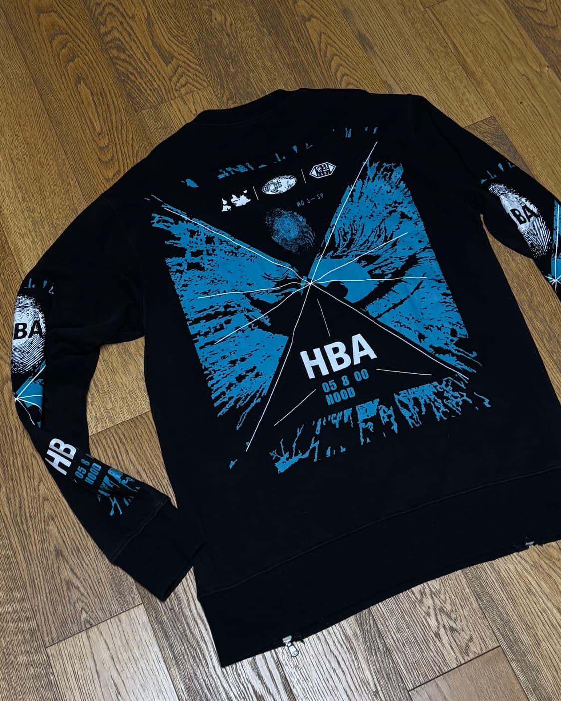 Hood By Air 지퍼 스웻 셔츠 xl 사이즈 HBA 맨투맨 롱슬리브 상품이미지2