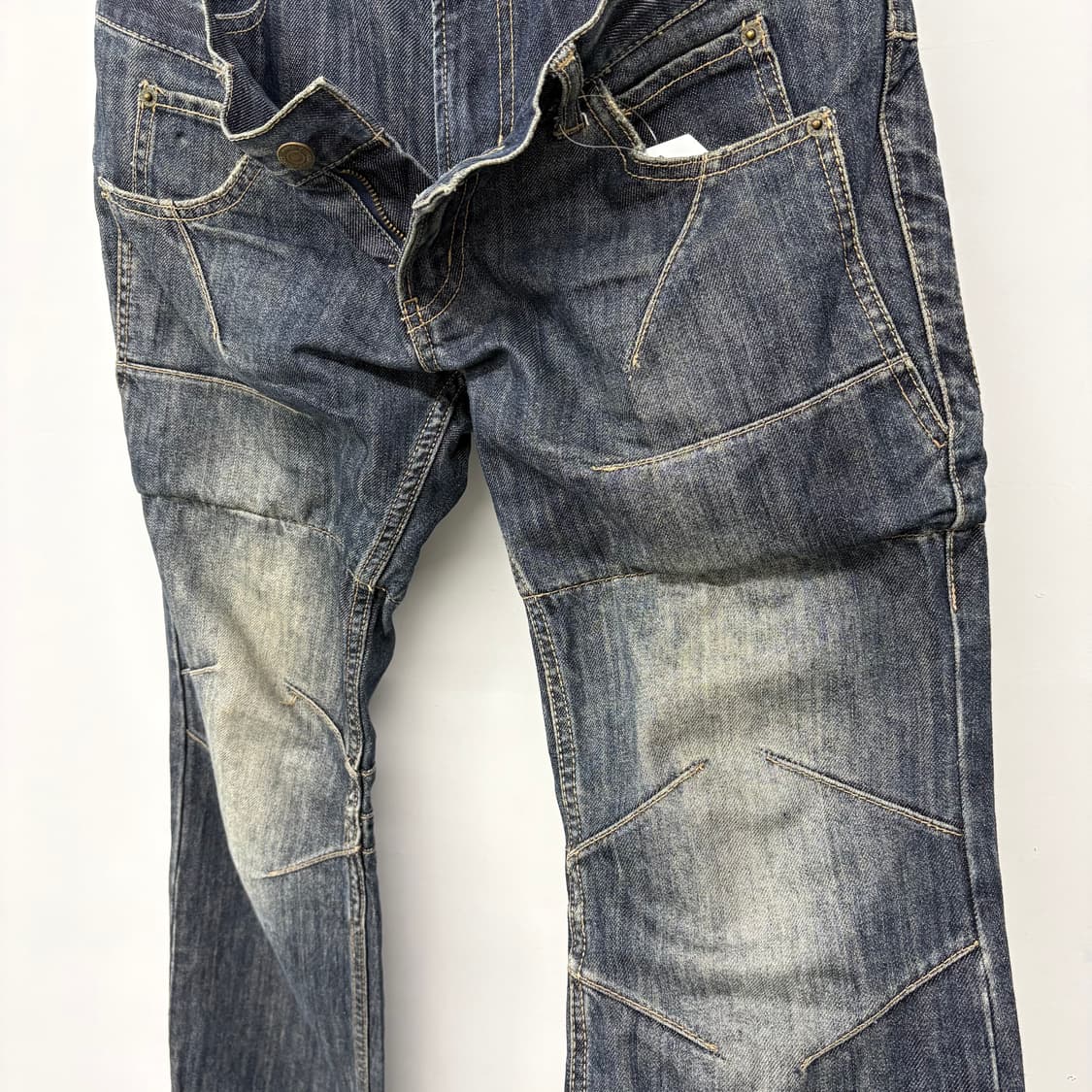 데님 워싱 새깅 청바지 남/34 상품이미지2