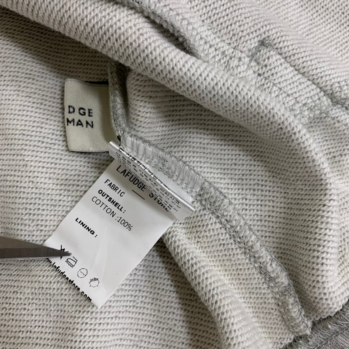 라퍼지스토어 오버핏 스웨트 셋업 자켓&팬츠(S/그레이) 스웻셋업 상품이미지5