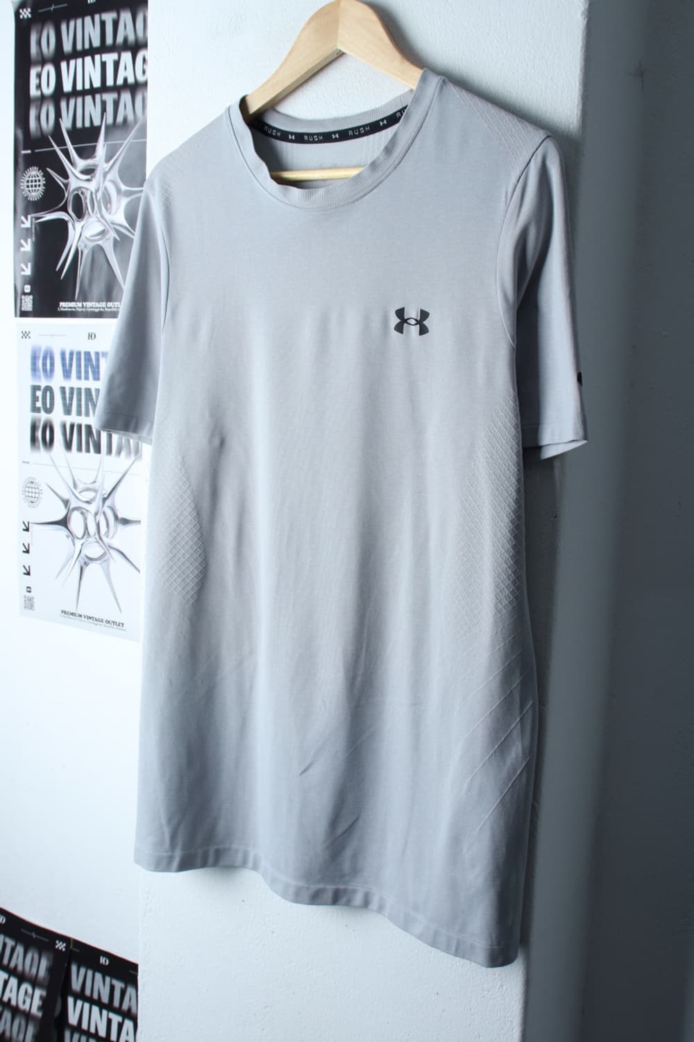 (XL-2XL) 언더아머 반팔 티셔츠 기능성 런닝 그레이-H30820 상품이미지1