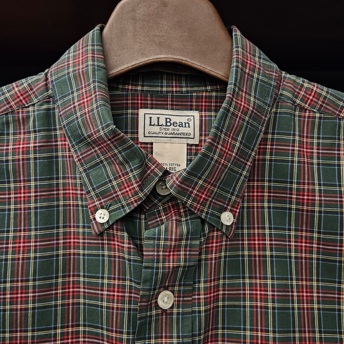 엘엘빈 클래식 스카치 플래드체크 버튼다운 셔츠 N1126 상품이미지7