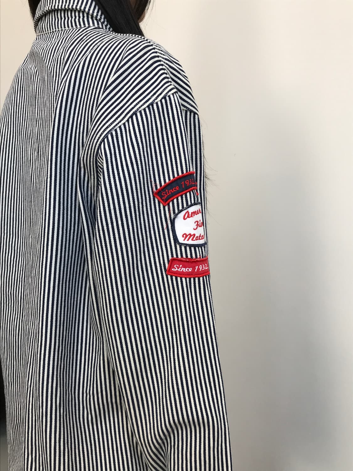 Hickory Stripe Work Jacket Patch Coveral 상품이미지3