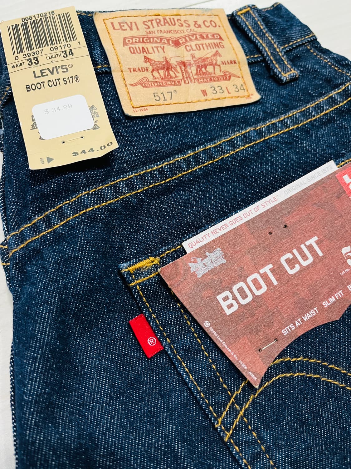 [33x34]리바이스 00s 데드스탁 517 멕시코 상품이미지4