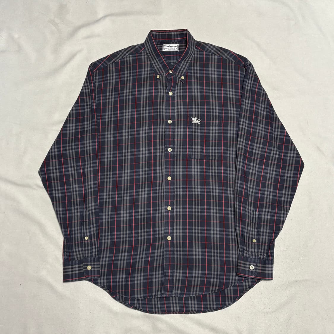 XL 버버리 네이비 노바체크 셔츠 상품이미지2