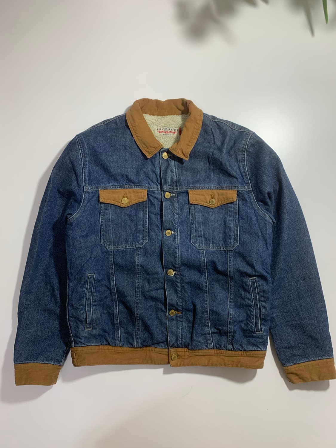 자라 데님 배색 안감 자켓 상품이미지1