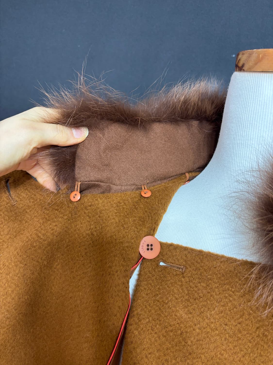 새제품ㅡ 에고이스트 셔링 케이프 코트 55 상품이미지6