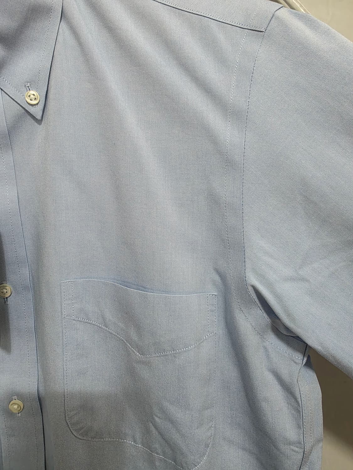 [새제품] 브룩스브라더스 논아이언 파스텔 블루 옥스퍼드 셔츠 95 상품이미지4