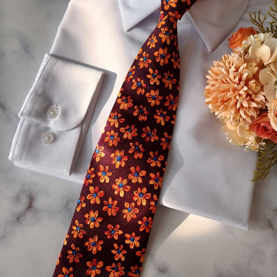 소니아 리키엘 옴므 실크 플라워 넥타이 9.2cm A+등급 A19115
 상품이미지5