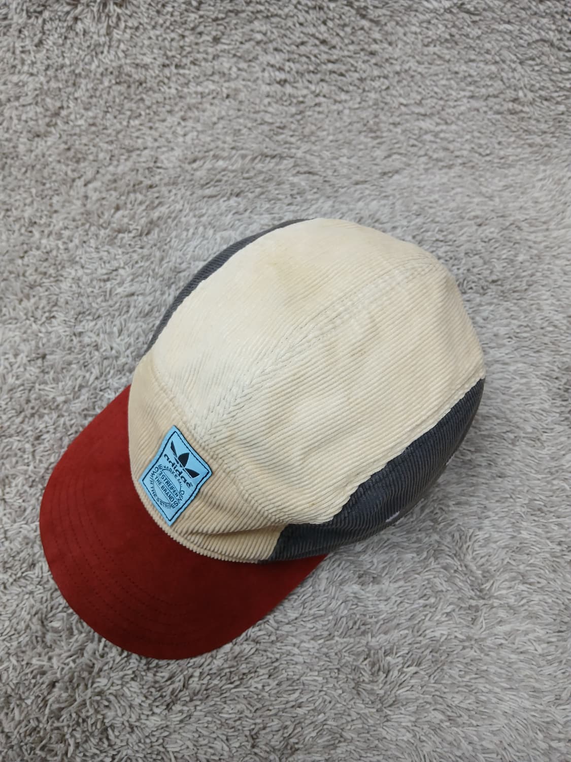 빈티지 아디다스 코듀로이 5패널 캡 모자 상품이미지5