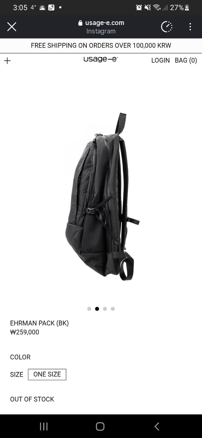 Usage backpack 상품이미지2