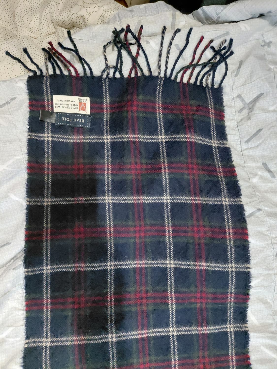 [빈폴]알파카100 체크 머플러  상품이미지5