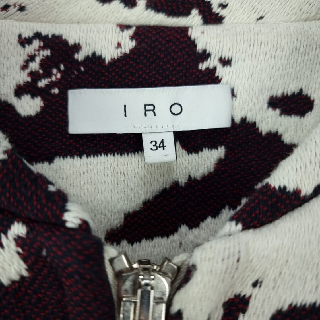 [이로] 오버핏 패턴 니트 블루종 자켓 M19179 상품이미지6