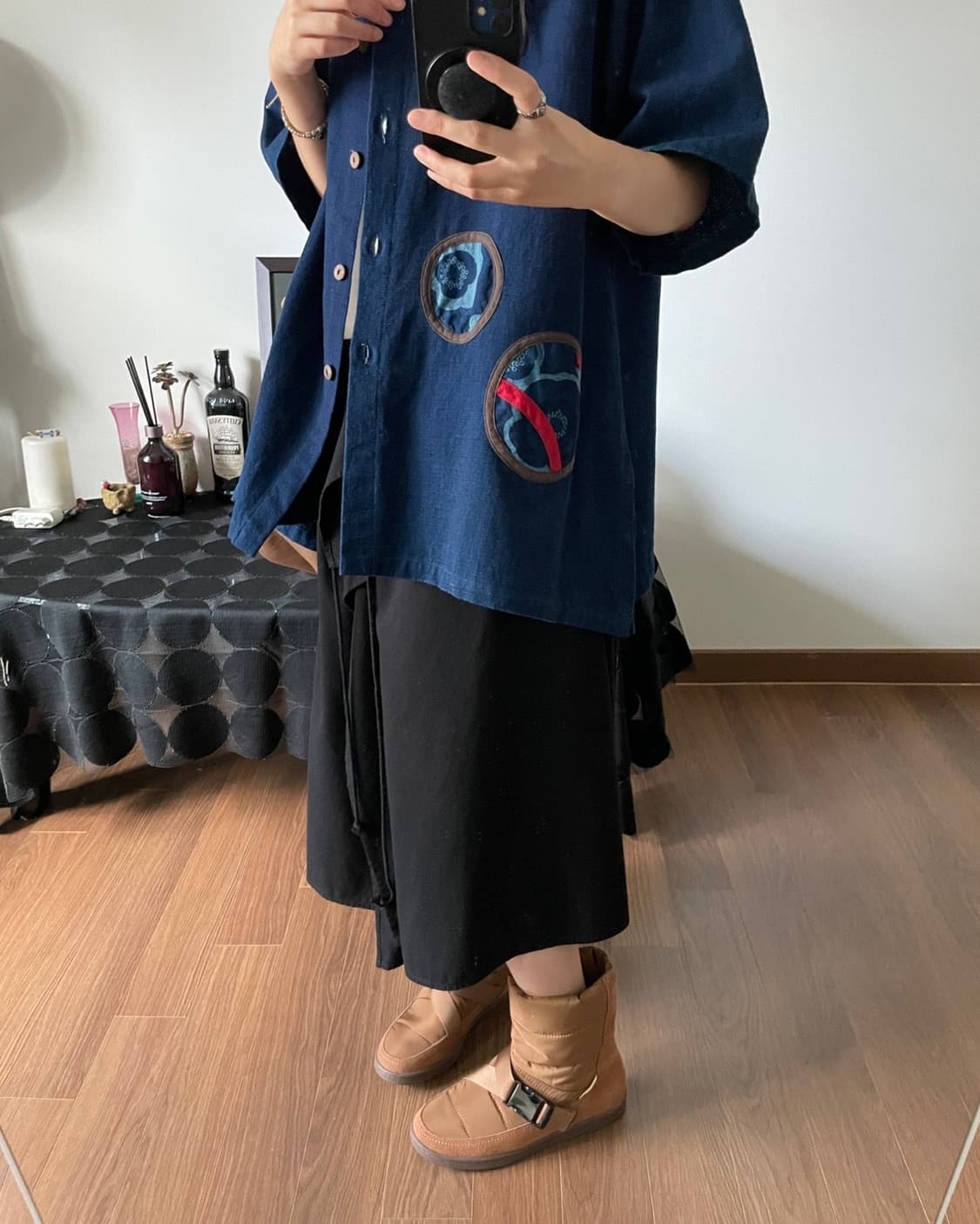 indigo shirt-jacket 상품이미지6
