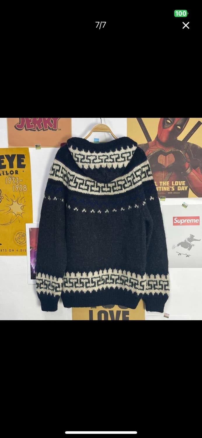 빈티지 울버튼 니트 후드 상품이미지7