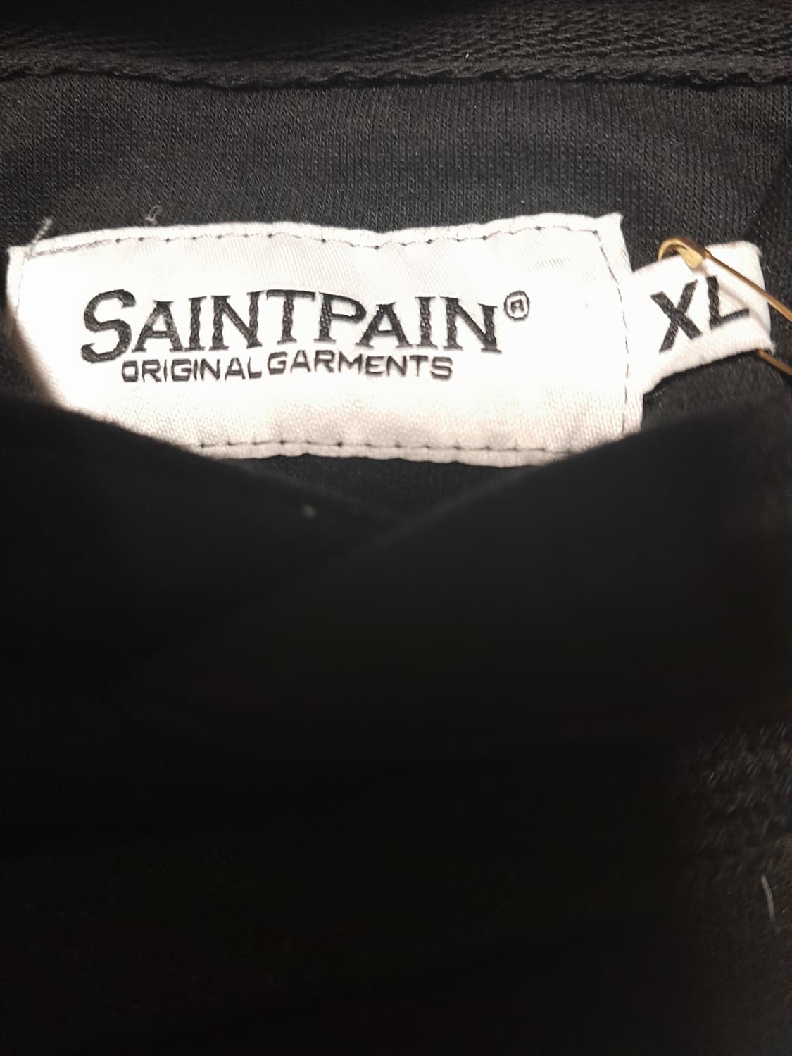 💥(새상품) 세인트페인 후드 블랙 (XL)  
 상품이미지5