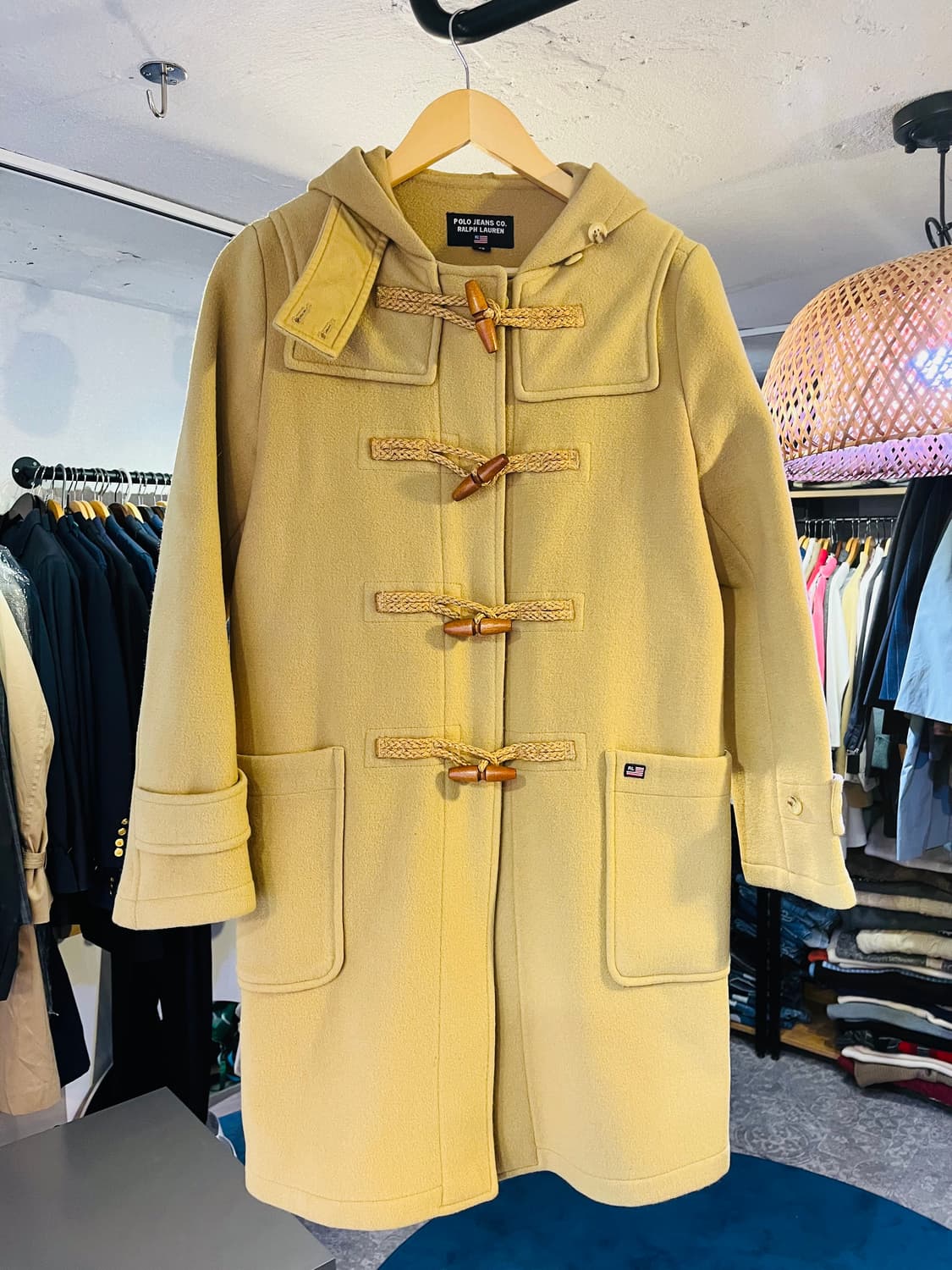 폴로 진스 더플 코트 옐로우 (90 / 여성 44–55) 상품이미지1