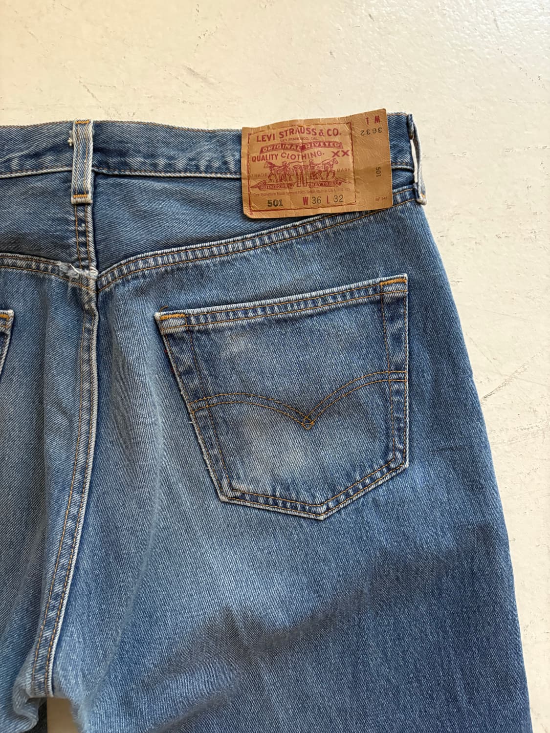 90‘s vtg Levis 501 USA Denim pant. 상품이미지9