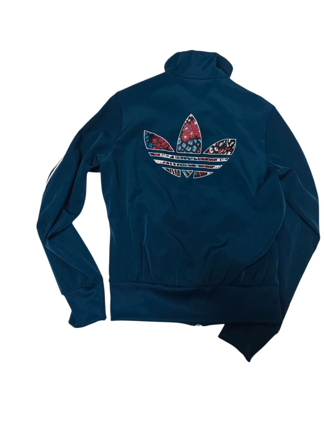 [아디다스] Y2K 뒷태여신 틸블루 플로럴 백로고 바람막이 져지 90 ( 상품이미지2